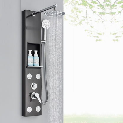 Juno Paris 5 Function LED Shower Panel Shower Head Massage Jets