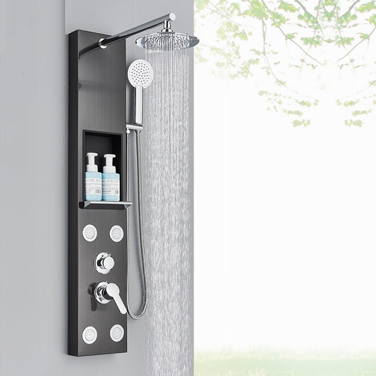 Juno Paris 5 Function LED Shower Panel Shower Head Massage Jets