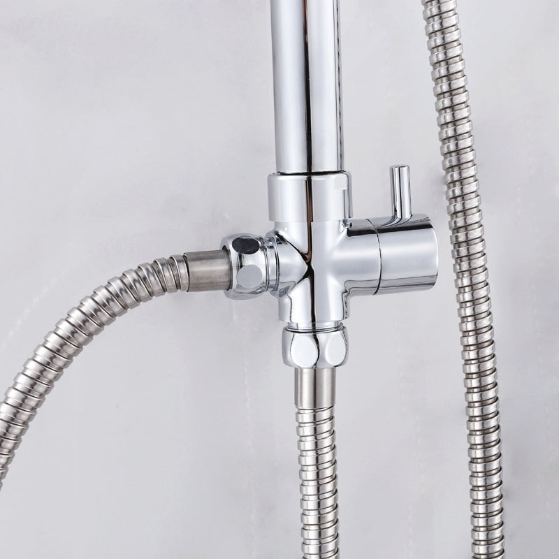 Rain-Fall Shower Head Set with Handheld Shower