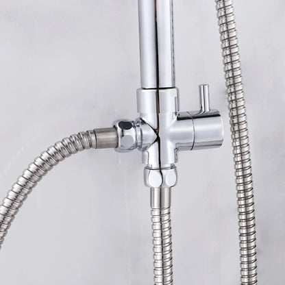 Rain-Fall Shower Head Set with Handheld Shower