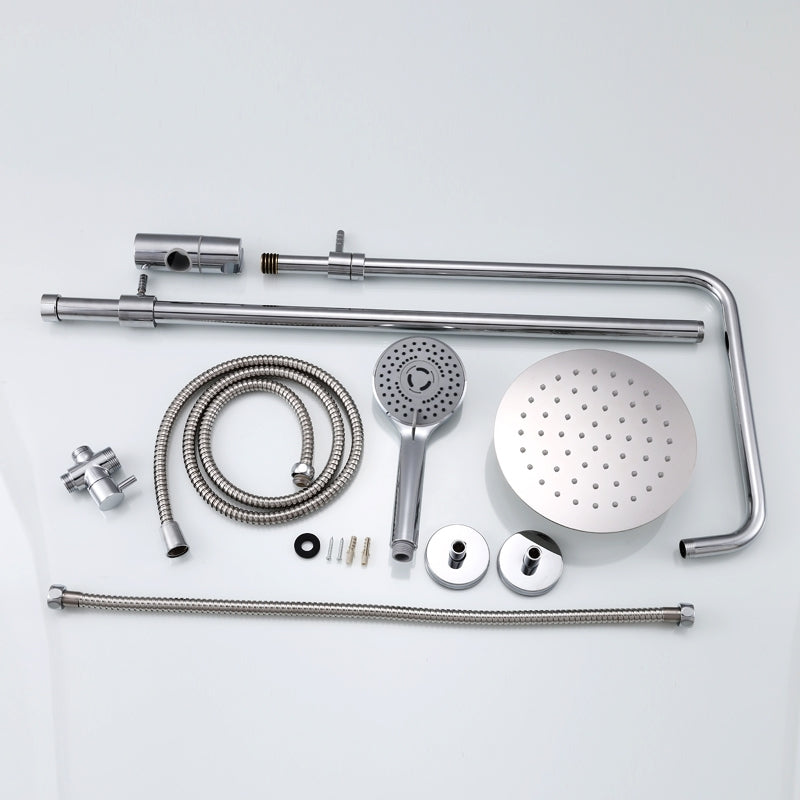 Rain-Fall Shower Head Set with Handheld Shower