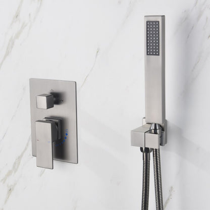 Juno Showers 2 Way Concealed Rainfall Shower Head System With Hand Shower Shower