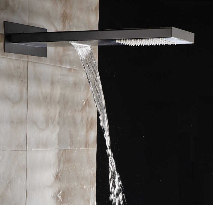 Waterfall Rainfall Oil Rubbed Bronze Shower System