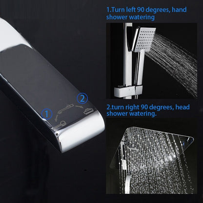 Juno New Multifunction Bath Shower Mixer Chrome Bathroom Shower System