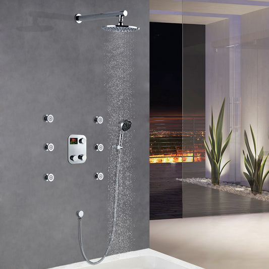 Rainfall Shower Head with Hand Held Shower Head