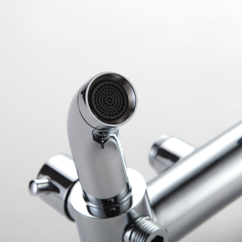 Rainfall Wall Mounted Shower Faucet Set with Hand-Held Shower 