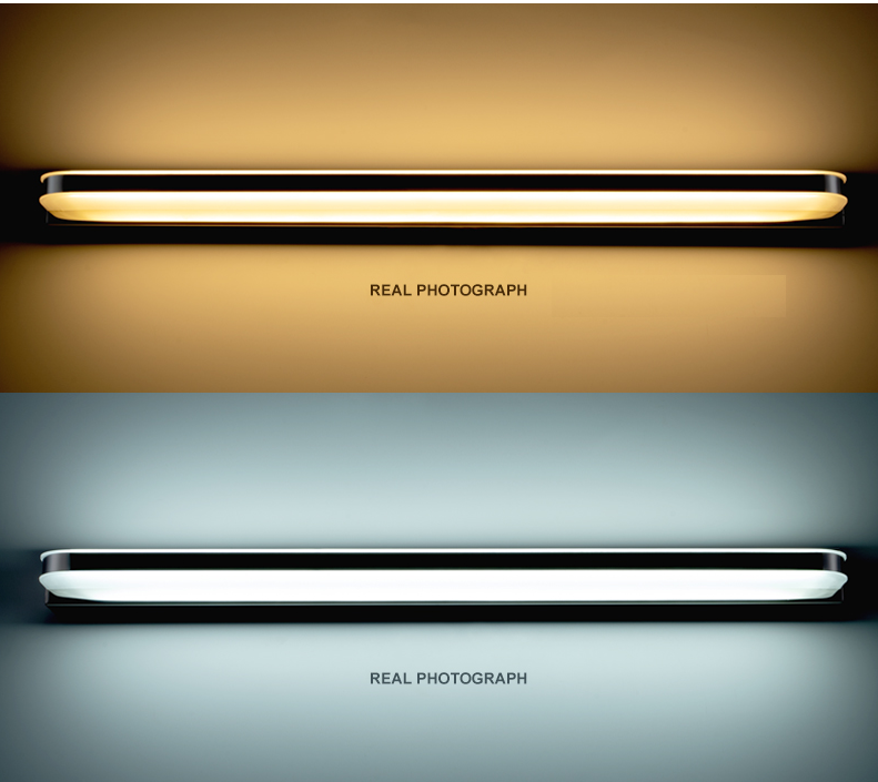 Juno New Rectangular Wall LED Bathroom Lighting Fixtures Above Mirror Light