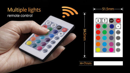 New Juno Rainfall Waterfall 4 Function LED Black Shower Head Set with 6 Body Massage Shower Jet