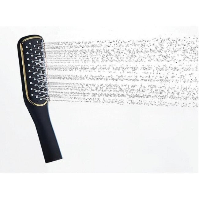 Juno Rich Luxury Design Natural Rain Waterfall Painted Wall Mount Shower Head with Handheld Shower 