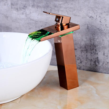 LED Crane Neck Sink Tap Faucet