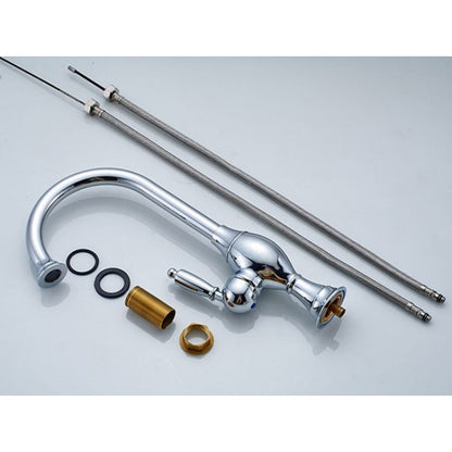 Rotatable Kitchen Sink Copper Chrome Faucet 