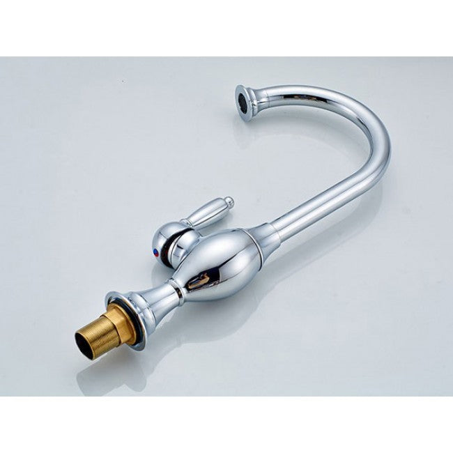 Rotatable Kitchen Sink Copper Chrome Faucet 