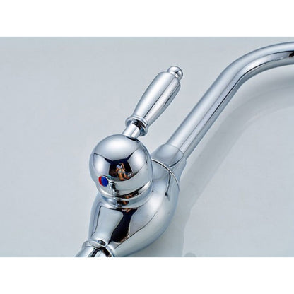 Rotatable Kitchen Sink Copper Chrome Faucet 