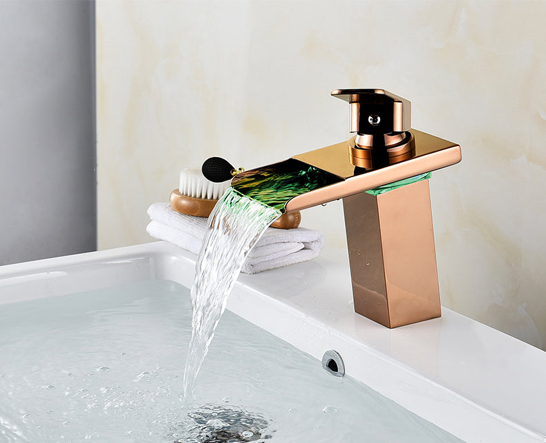 LED Crane Neck Sink Tap Faucet