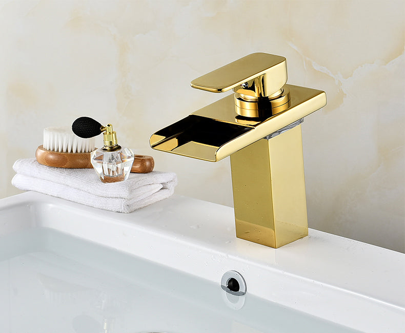 LED Crane Neck Sink Tap Faucet