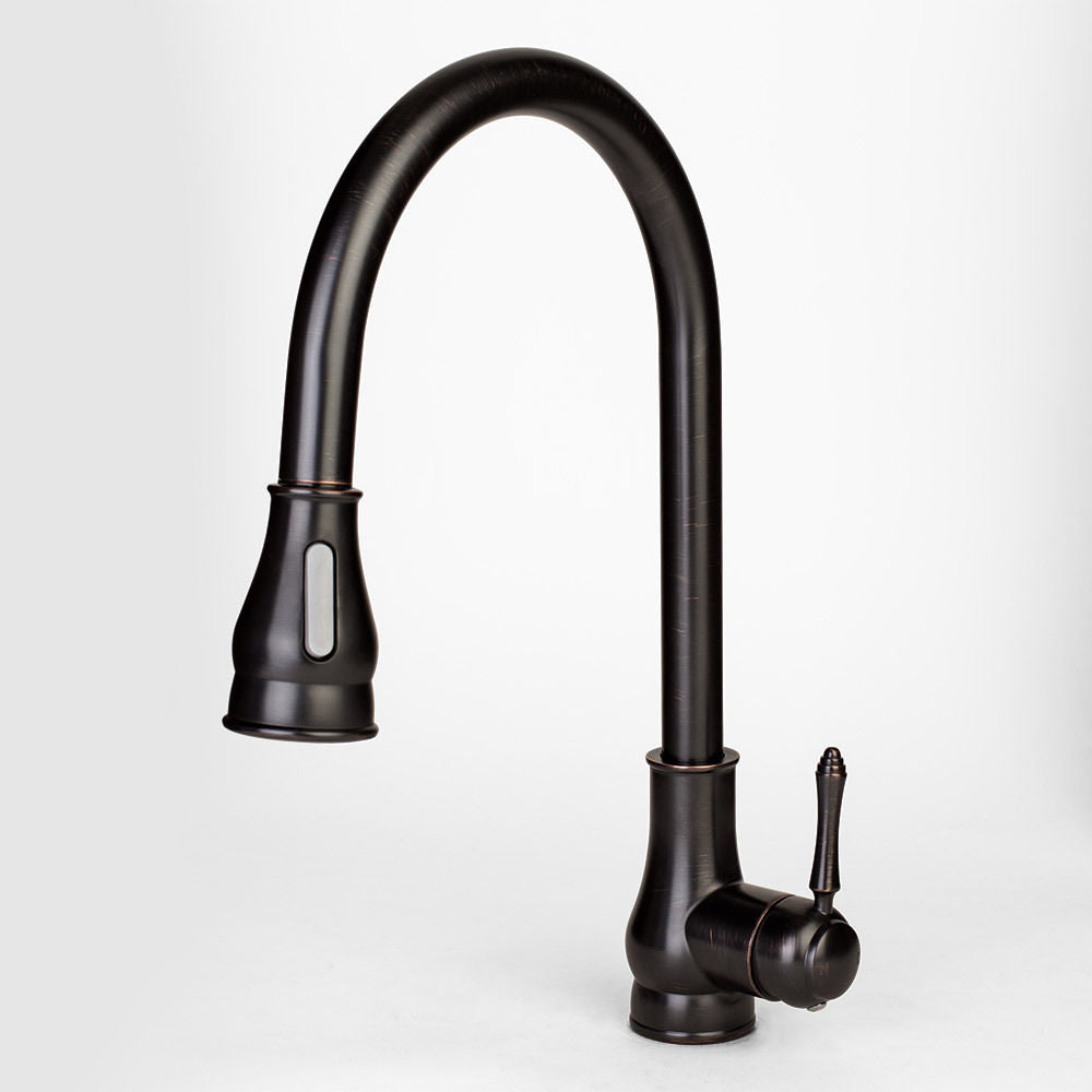 Roubaix NEW Oil Rubbed Bronze Kitchen Sink Faucet Pull Out Dual-Spray Single Hole Handle