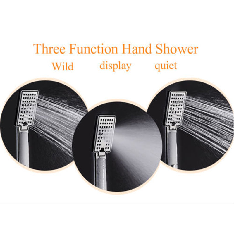 Maceió Bathroom LED Shower Faucet Panel With Thermostatic Massage Jets