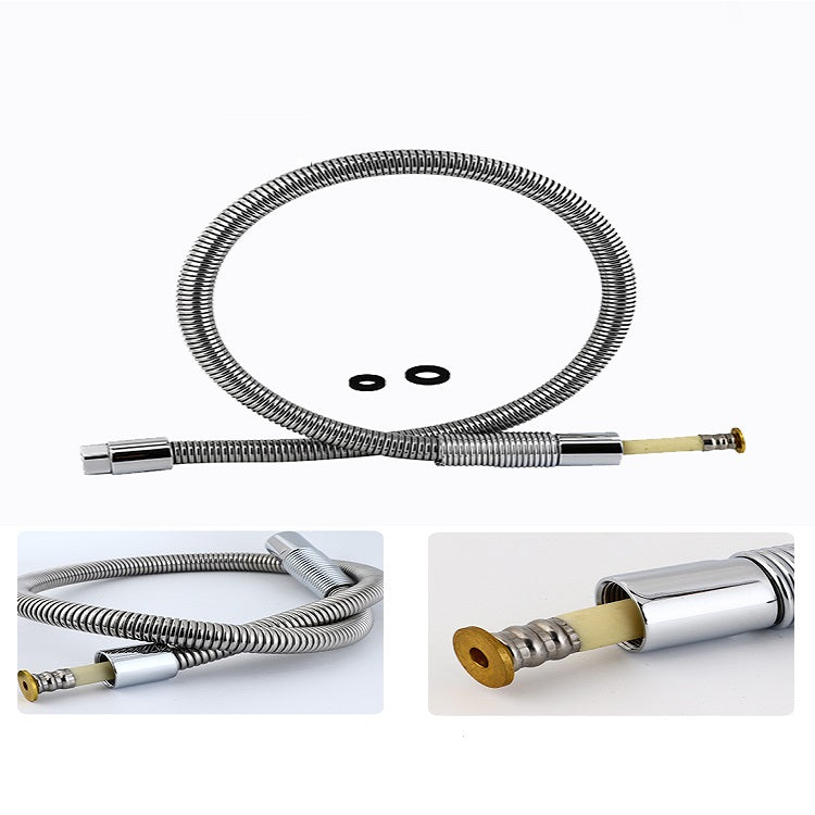 Juno Commercial Faucet With Pre-Rinse Sprayer Chrome Wall Mounted Dual Handle Kitchen Faucet