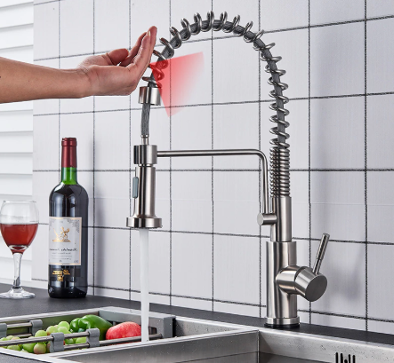 sensor kitchen faucet touch control lead-free sensitive stainless steel faucet mixer 
