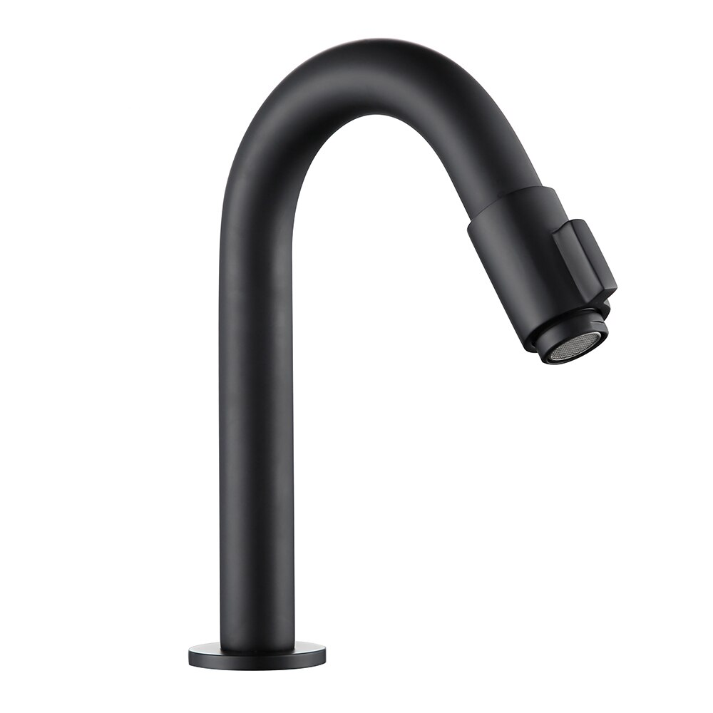 Juno Solid Brass Goose Neck Deck Mount Single lever Bathroom Sensor Faucet