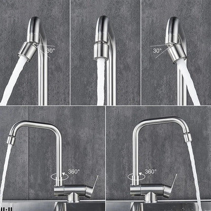 Juno Commercials Deck Mount Black  Pull Out Kitchen Faucets in Two Way Mixer Spray Modes