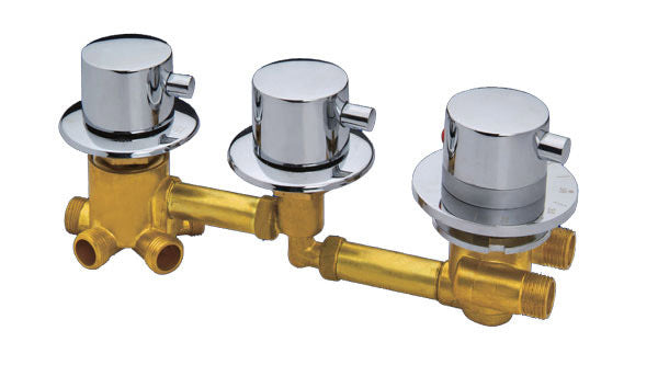 Champigny-sur-Marne Shower room mixing valve, shower room 3/4/5 way water outlet thermostated copper head, shower