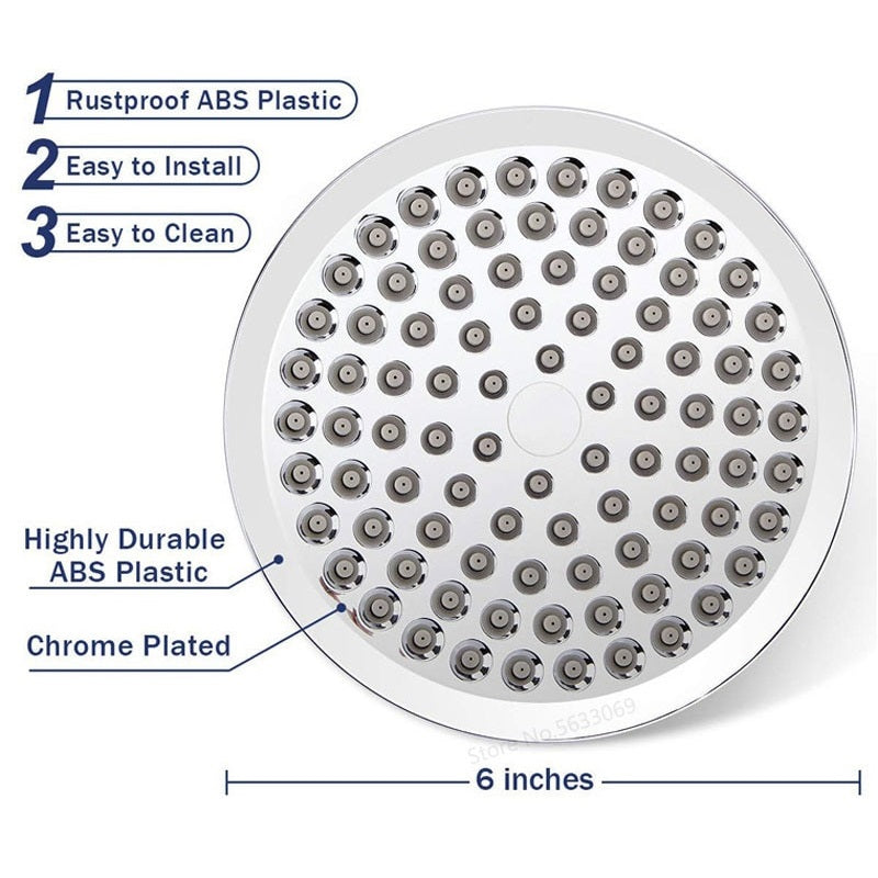 Juno 6 Inch High Pressure Combo Rain shower head