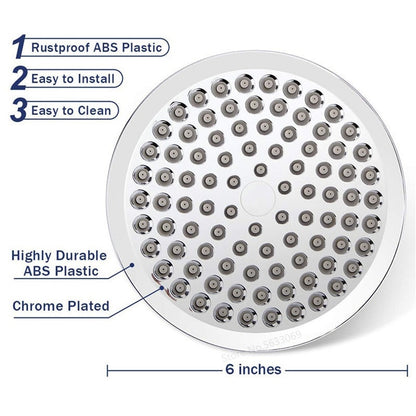 Juno 6 Inch High Pressure Combo Rain shower head