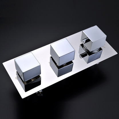 Juno Square Stainless Steel LED Shower With Spray Mist Shower Head