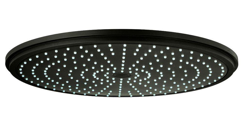 16" Oil Rubbed Bronze Round Color Changing LED Rain Shower Head