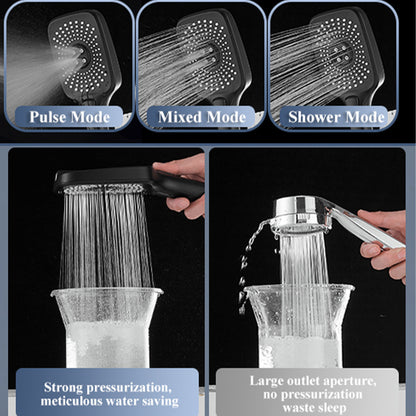 Juno Commercial Wall Mount Black Adjustable Shower Set With Hand Shower