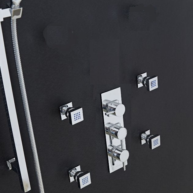 4 Jetted Body Massage Shower System with Rain Shower Head / Hand Shower