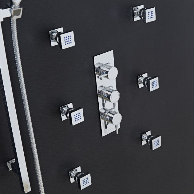 6 Jetted Body Massage Shower System with Rain Shower Head / Hand Shower