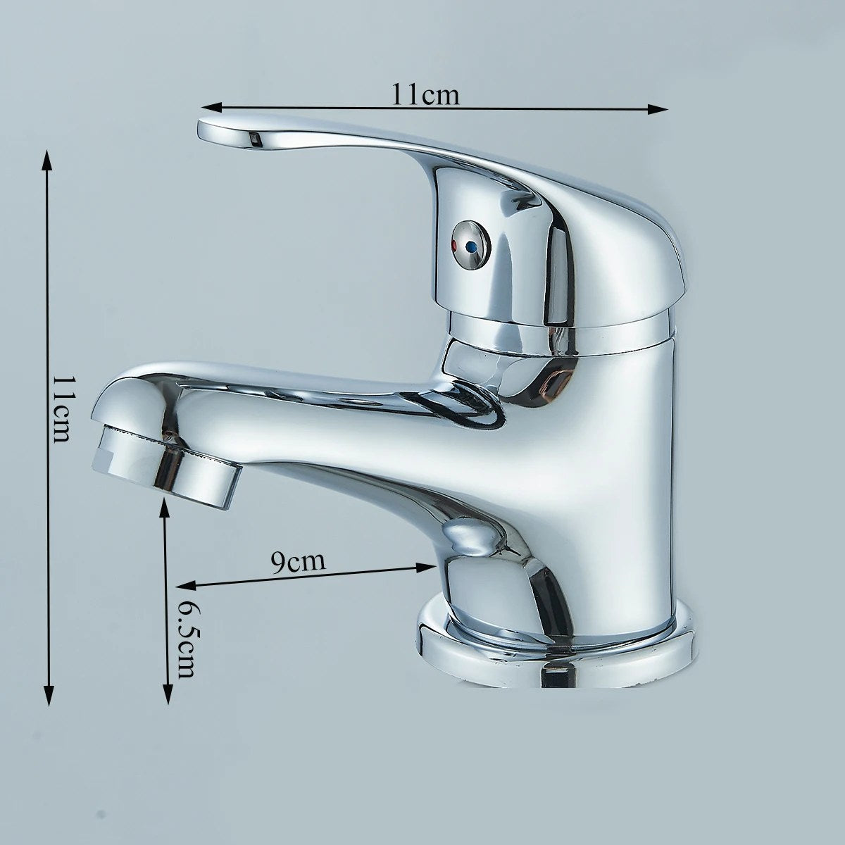 Single-Handle Basin Mixer Tap | Chrome Stainless Steel - image 2