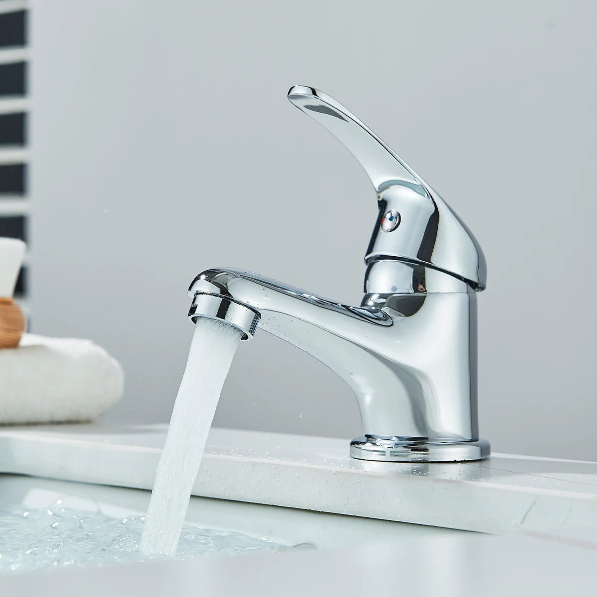 Single-Handle Basin Mixer Tap | Chrome Stainless Steel - image 4