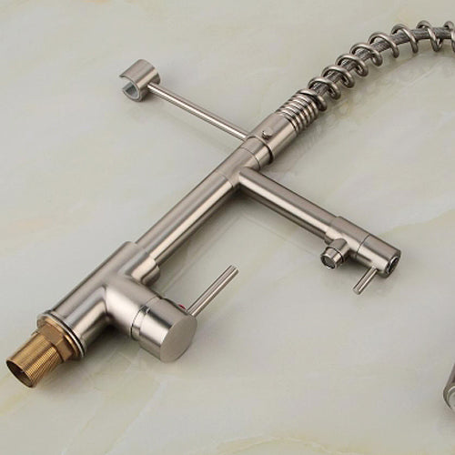 Single Handle Pulldown Spray LED Faucet