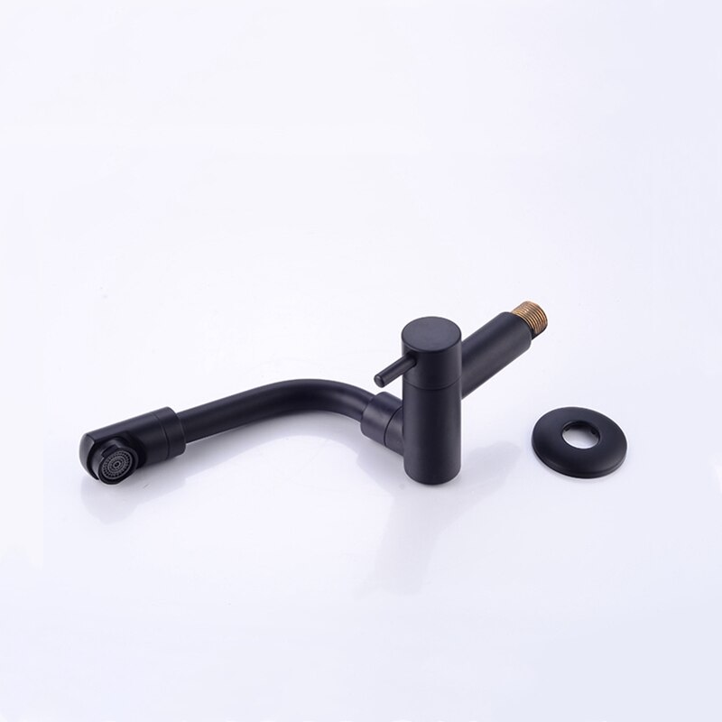 Juno black pool mop kitchen sink faucet