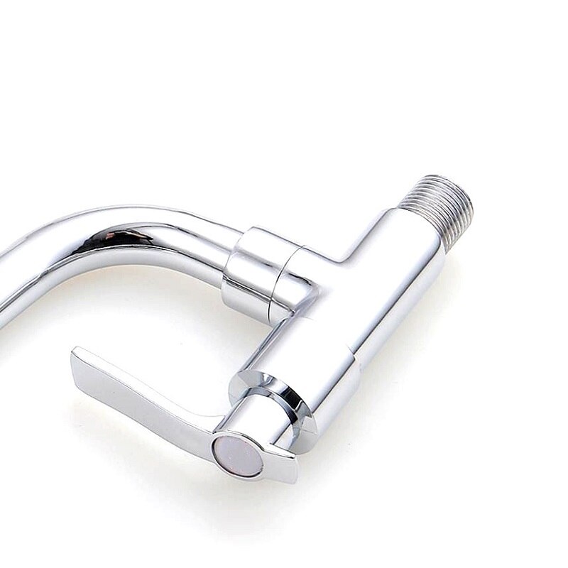 Juno JSM2550 Single Lever Wall Mount 360 Rotating Kitchen Sink Faucet