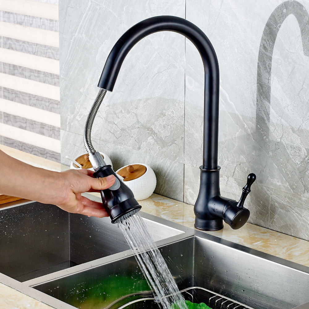 Juno Oil Rubbed Bronze Kitchen Sink Faucet