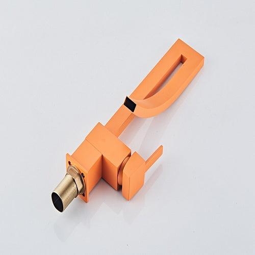 Single Handle Orange Basin Faucet