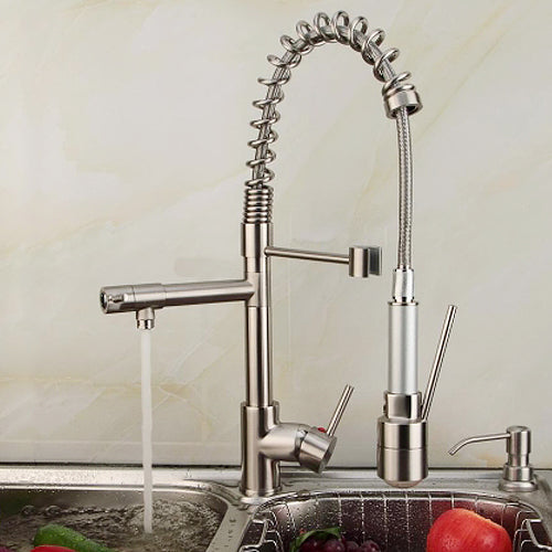 Single Handle Pulldown Spray LED Faucet