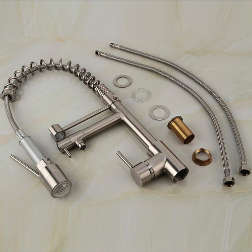 Single Handle Pulldown Spray LED Faucet