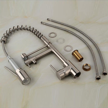 Single Handle Pulldown Spray LED Faucet