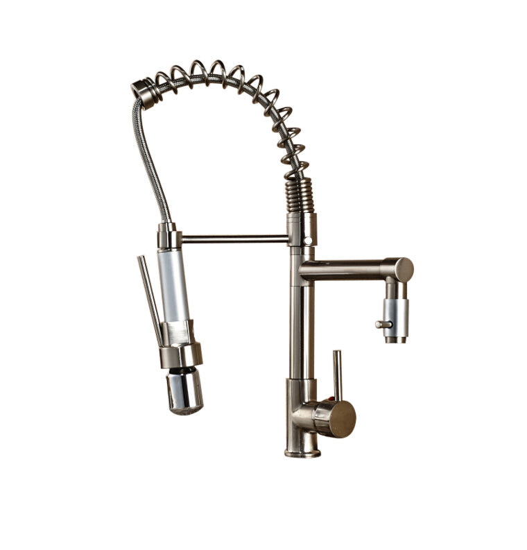 Single Hole LED Nickle Kitchen Faucet Tap 5