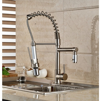 Single Hole LED Nickle Kitchen Faucet Tap 3