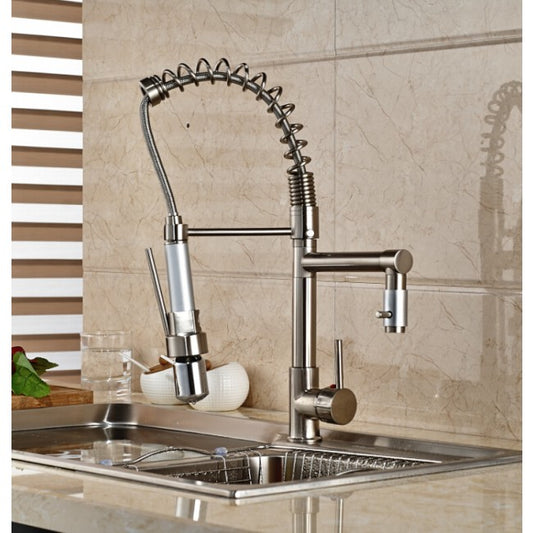 Single Hole LED Nickle Kitchen Faucet Tap 3