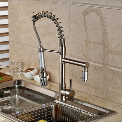 Single Hole LED Nickle Kitchen Faucet Tap 6