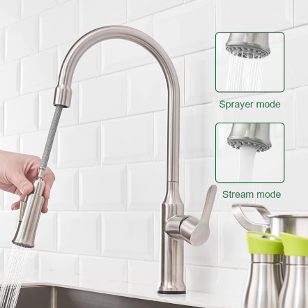 Smart Touch Inductive Kitchen Faucets Stainless Steel Single Handle Sink Mixer Tap