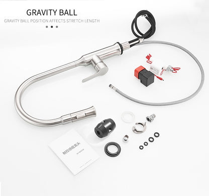 Smart Touch Inductive Kitchen Faucets Stainless Steel Single Handle Sink Mixer Tap