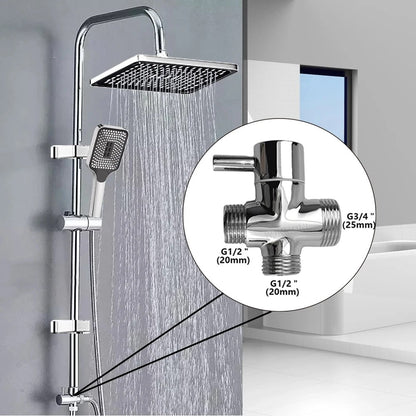 Split Rainfall Shower Column Set with Mixer Tap & Bathtub Faucet - image 2